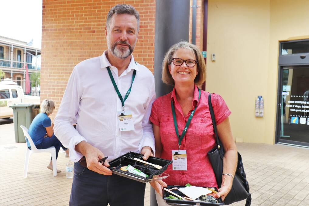 Perth NRM sustainable food systems manager Keith Pekin and South West Catchments Council chief executive officer Sally Wilkinson.