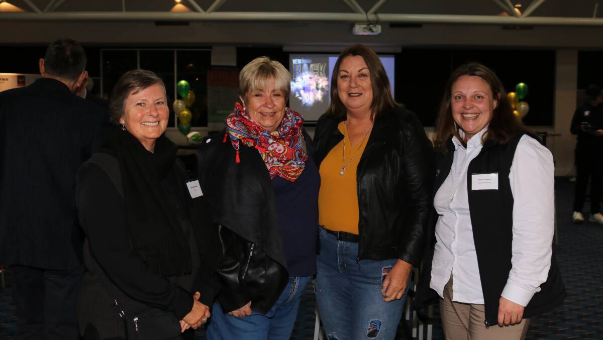 Maryanne Milloy, Morawa (left), with Lois Thomas, Geraldton, Tracey Glass, Calingiri and Nutrien Ag Solutions regional marketing manager Oxana Yashina.