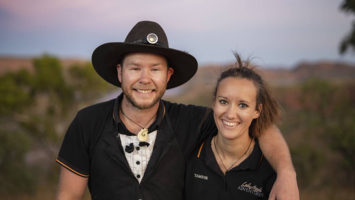  Josh Melville and his fiancé Tamsyn Reynolds run two unique tasting tours Taste of the Ord Valley and the Gourmet Camp Oven Experience through their business, Lake Argyle Adventures.