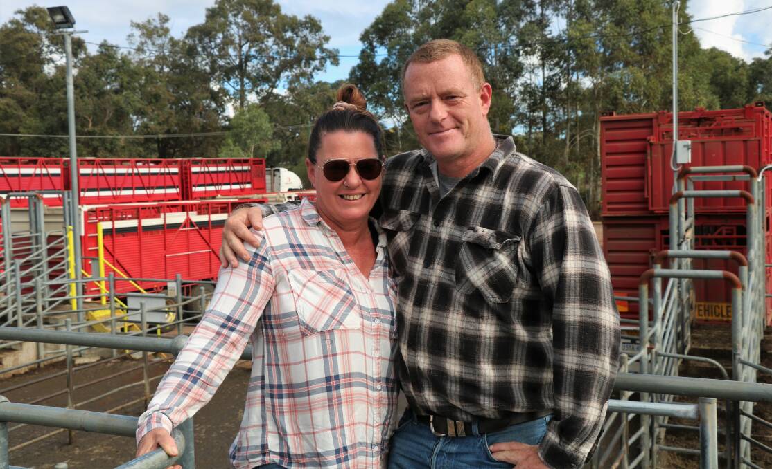 Angela and Christopher Davey, Yanmah, were embarking on their first visit to a cattle sale, learning before purchasing cattle in the future.