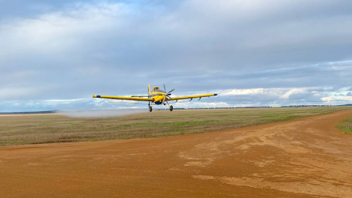 Based out of Esperance, South East Air Ag has baited 197,000 hectares, 65,000ha of which has been done since July and another 17,000ha on the books still to be completed. Photo by Scott Mackie.