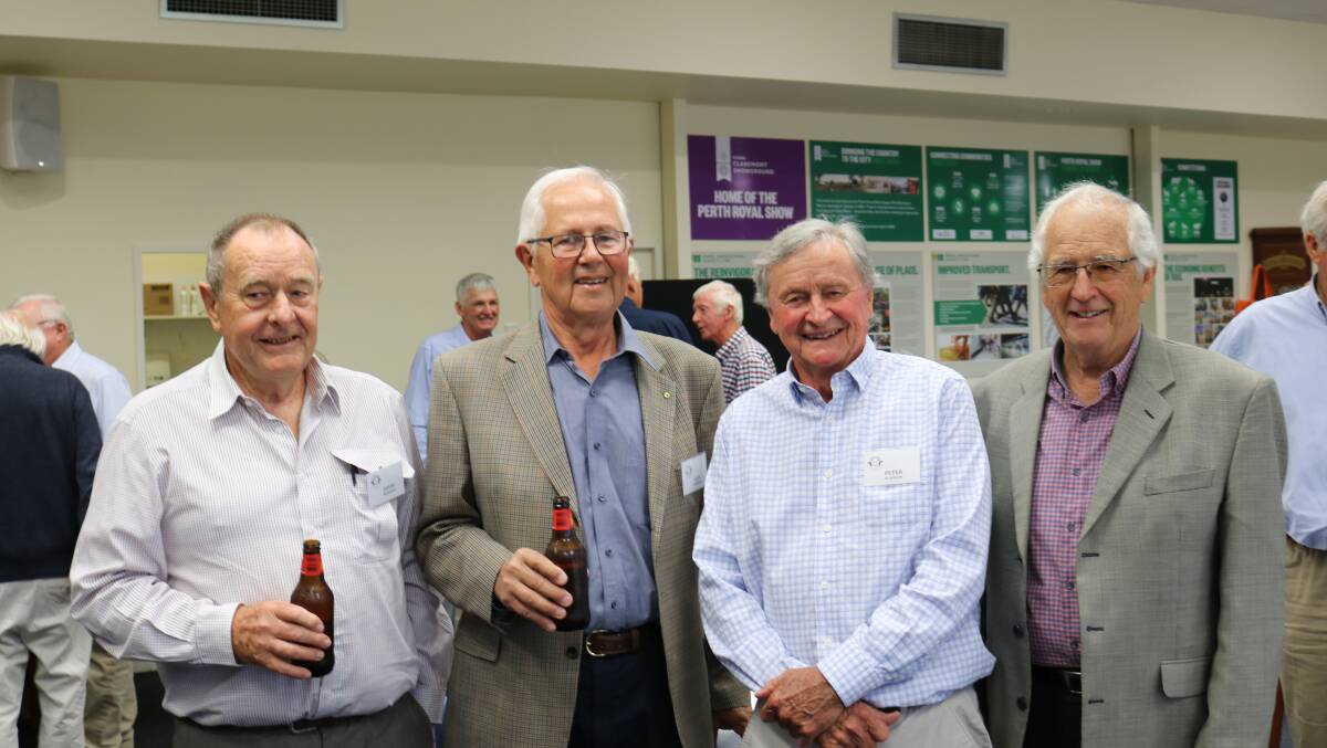 Regular Old Ram Muster attendees David McManus (left), Canning Vale, Alex Campbell, Dalkeith, Peter Scanlon, Wagin and Ken Dyson, Trigg, were back in force.