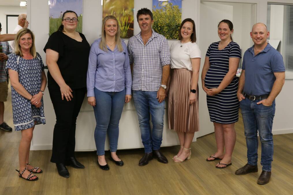 The Liebe team is made up of Sophie Carlshausen (left), Judy Storer, Katrina Venticinque, Blayn Carlshausen, Jessica Fletcher, Danielle Hipwell and Chris O'Callaghan.