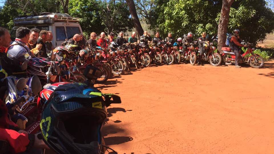  Participants gear up for another day of fun, riding their postie bikes through the stunning Kimberley region of Western Australia.