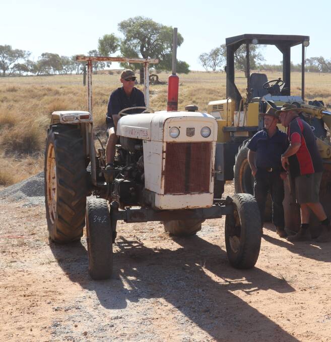  This old tractor started without a hitch at the clearing sale last week. It sold under the hammer for $1375 to Boston Whooley.