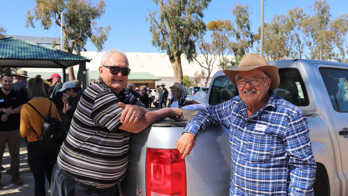 Beacon farmers with eucalyptus trees on their properties, Bill Clark (left) and Brian Kirby.