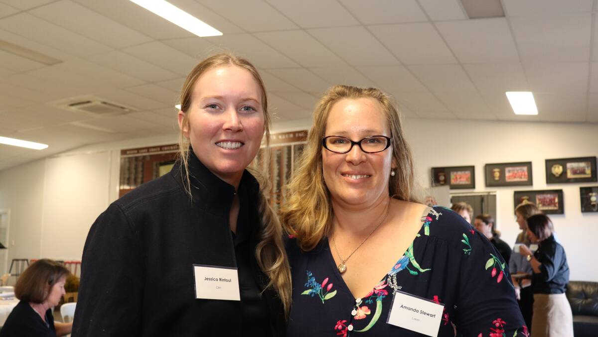 CBH Group site manager Jessica Rintoul (left), Newdegate and grower Amanda Smart, Buniche.
