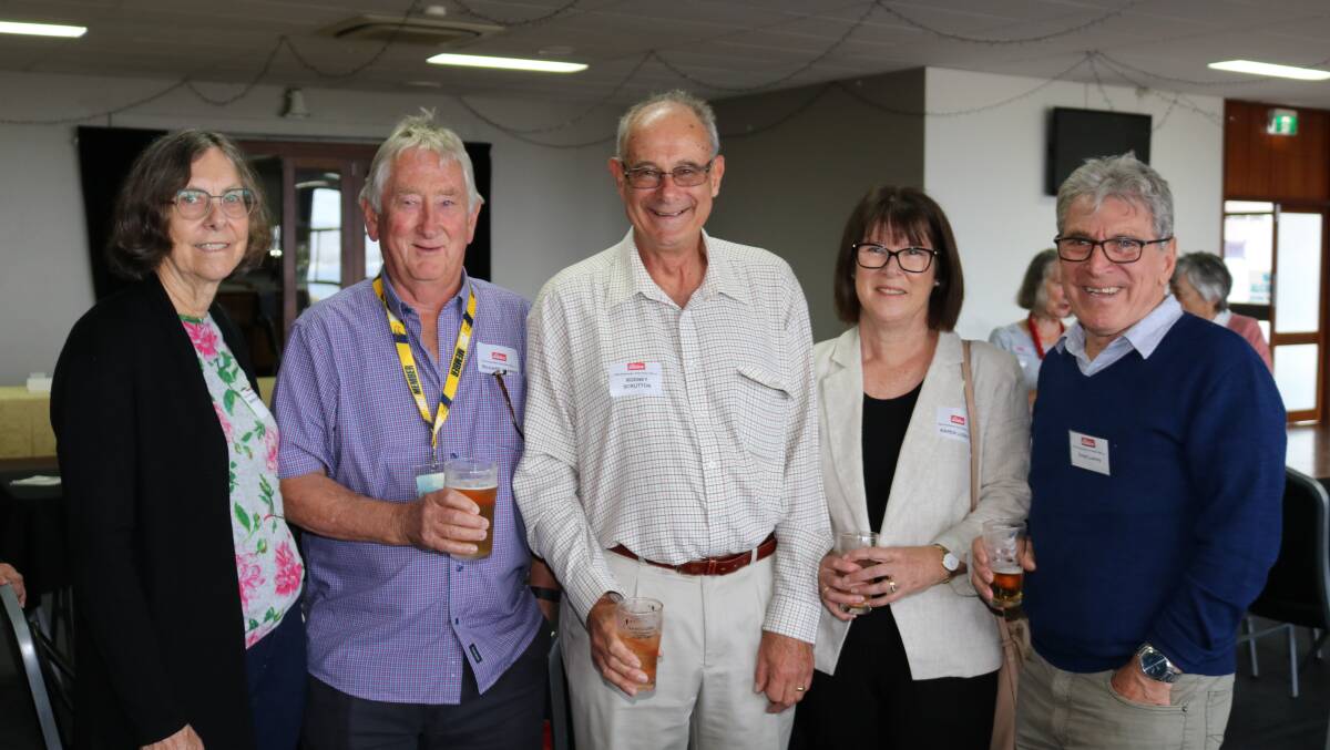 Maria and the EPEA newsletter editor, Richard Gapper, Attadale, with fellow committee member Rod Scrutton, Riverton and Karen and Orest Luzny, EPEA's Manjimup representative.