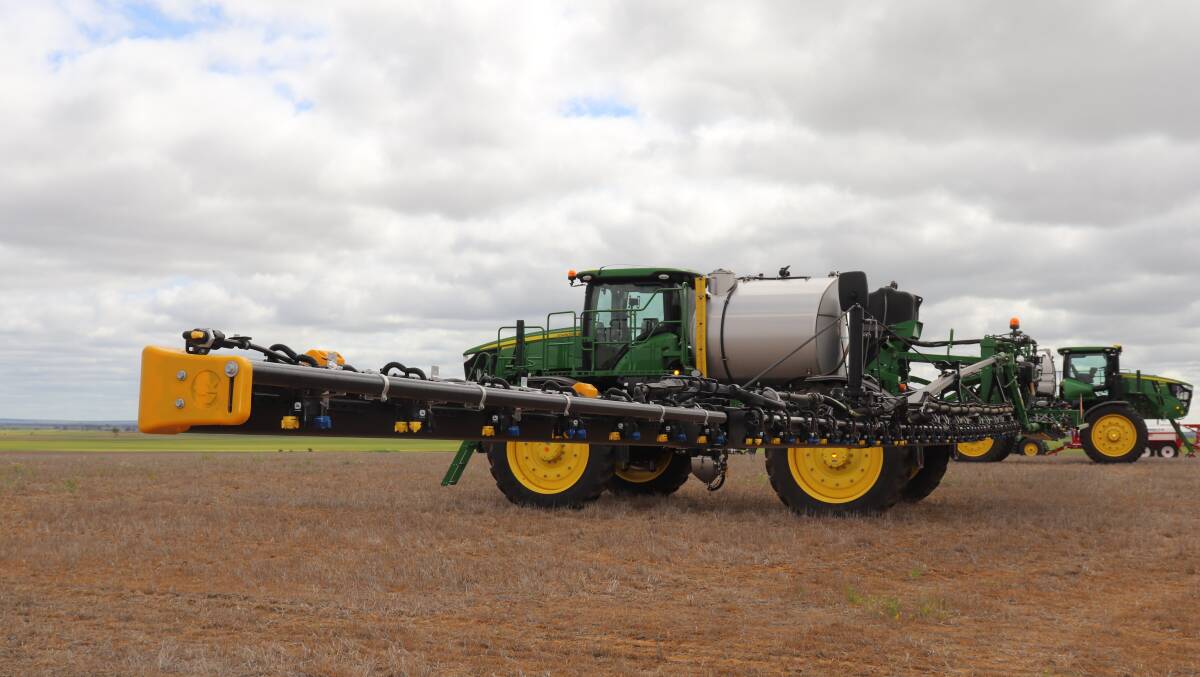 Self-propelled sprayer the ExactApply gives precision application of liquid chemicals.