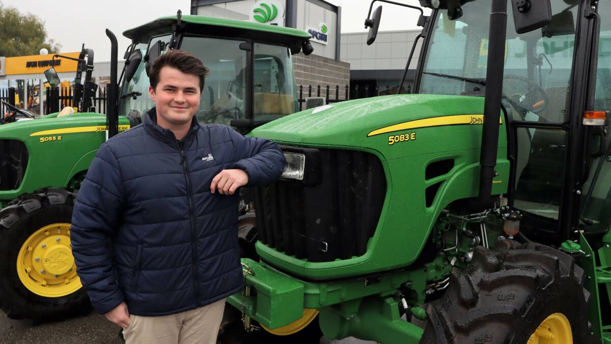Mitchell Channer at AFGRI Equipments South Guildford headquarters is a finalist in the Australasian John Deere Parts Apprentice of the Year award.