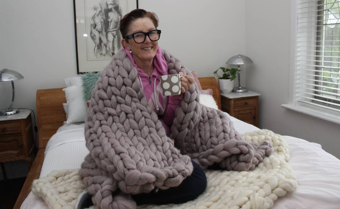 Wendy McClelland is the face behind Its Pretty Knotted, turning Australian Merino wool into beautiful handmade blankets, scarves and cushions.