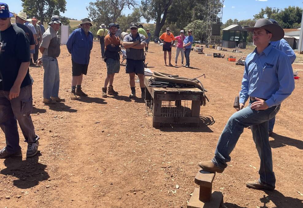 Westcoast Wool & Livestock Gingin agent Jeremy Green brought his Muchea cattle sale auctioneering skills to the Minston Park clearing sale, where the well-maintained plant and machinery made good prices, with an almost total clearance of lots sold under the hammer.