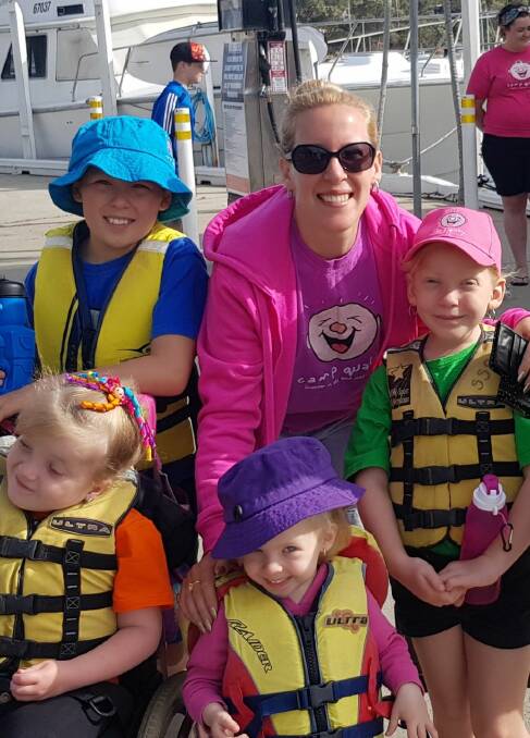 RMH Perth has been a major help for Northam resident Laura Patterson and her family of four children, Joshua (wearing the blue hat), 11, Isabella (right), 7, Emma (purple hat), 3, and Charlotte, 