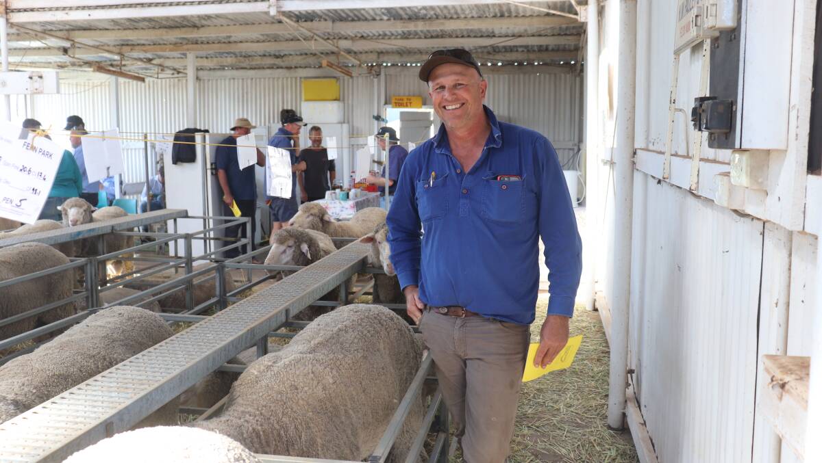 Returning buyer Simon Newman, Cuballing, secured a total of 10 rams averaging $1300.