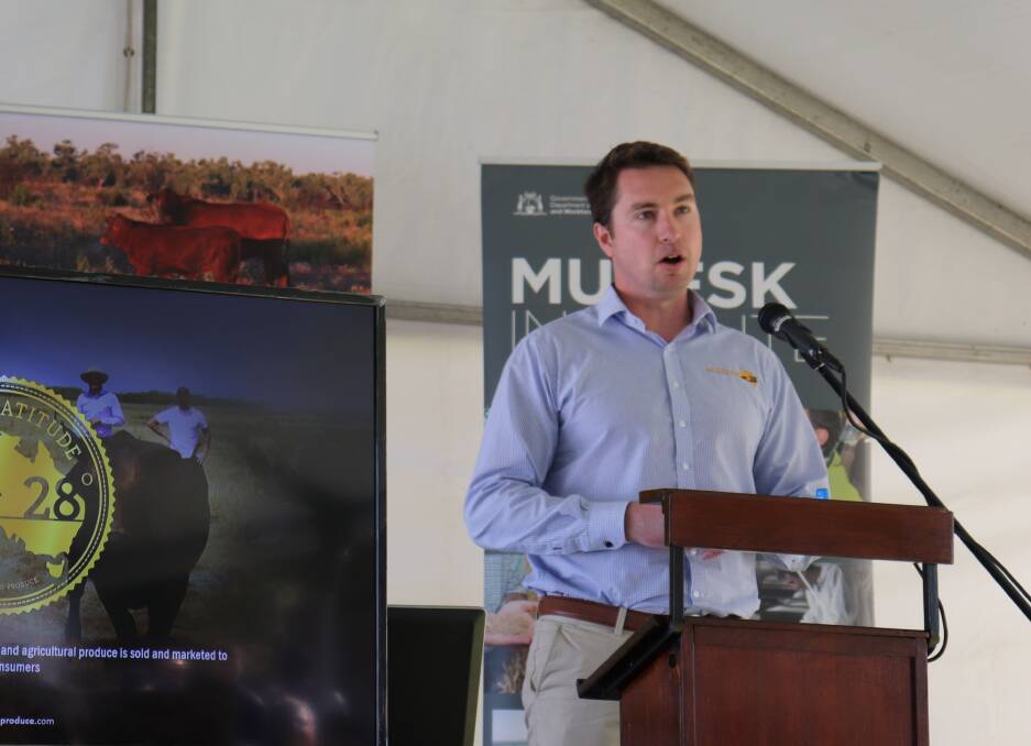 James Williamson, Latitude 28, presenting at the Muresk Farm Smart Showcase last month.