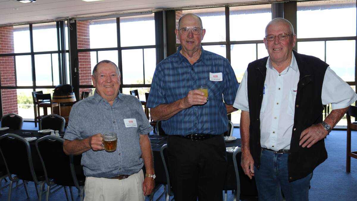 The Hopetoun crew who travelled to Albany included Kevin Herbert (left), Alan Grant and Peter Bower.