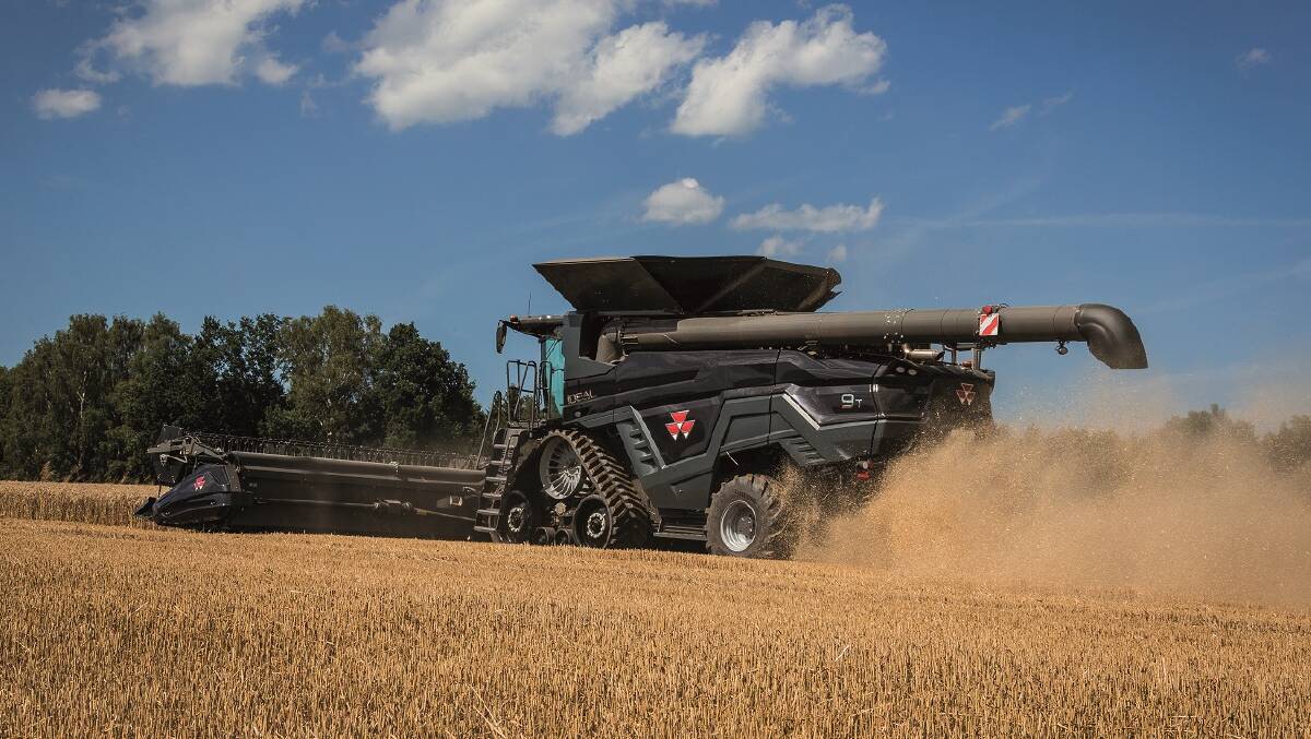 Massey Ferguson's new IDEAL header in action last harvest  it was tested over more than 5000ha in WA, South Australia and Victoria in a range of crops and was given the 'thumbs-up' by operators.