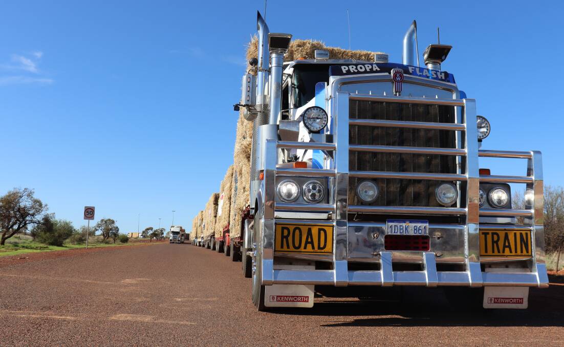 In January FAB organised a convoy of 20 road trains across 1300 kilometres with 1200 tonnes of feed for pastoralists in the Murchison and Gascoyne regions.