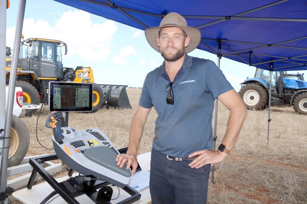 McIntosh & Son, Geraldton salesman Craig Harrington demonstrated how the PLM Intelligence system worked in the latest New Holland tractors.