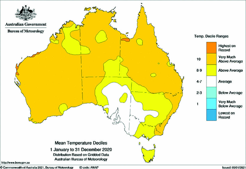 Weather extremes highlighted by BoM