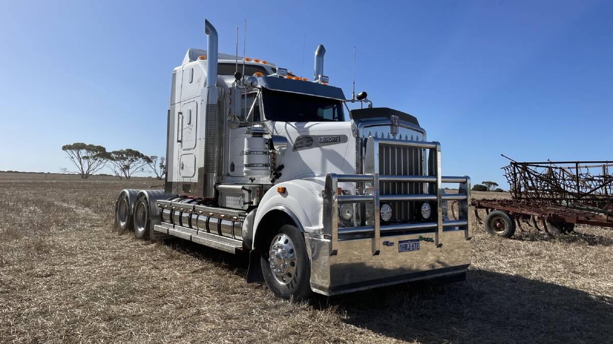 The 2011 Kenworth prime mover with 750,000 kilometres showing, was second top price item at $250,000.