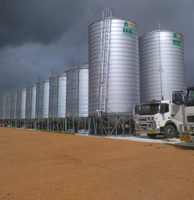 DE Engineers 150 tonne capacity silos are increasing in popularity to process grain faster at harvest. Company principal Kevin Prater said a lot of customers were opting for the company's Safe Grain 8 aeration controller to maintain grain quality in these silos.