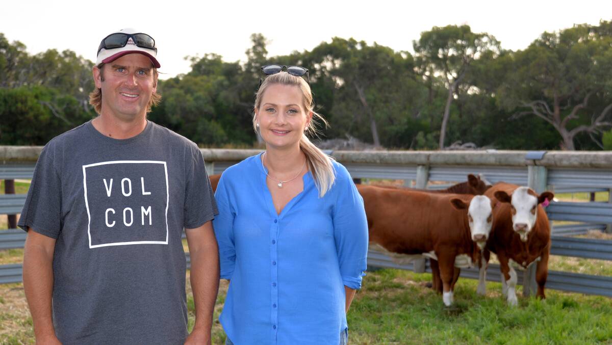 Paul and Natalie Tuckey, Mubarn Simmental stud, Blythewood, purchased four Woonallee Simmental females to $11,000 at a $6875 average, plus a semen package to be one of the most prominent buyers at the annual Woonallee Simmental sale at Millicent, South Australia, recently.