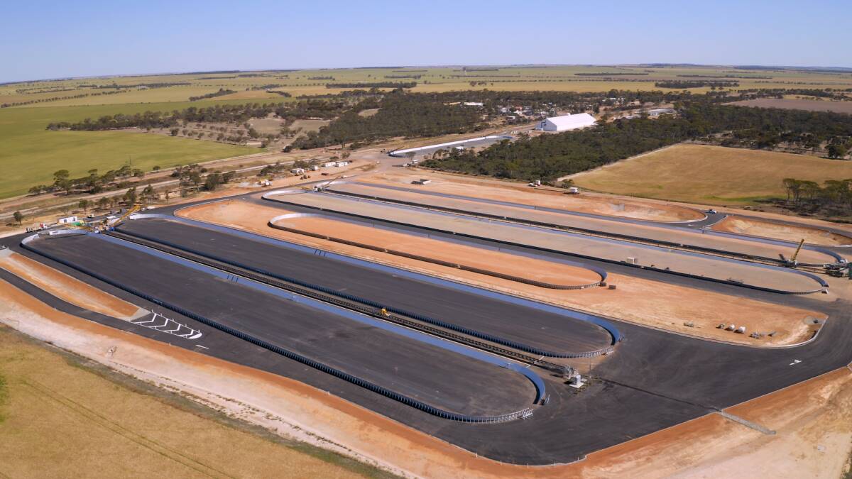 The record investment in the CBH network included $157m for expanding and enhancing the network, including three major site expansions at Cadoux (pictured), Dumbleyung and Shark Lake.
