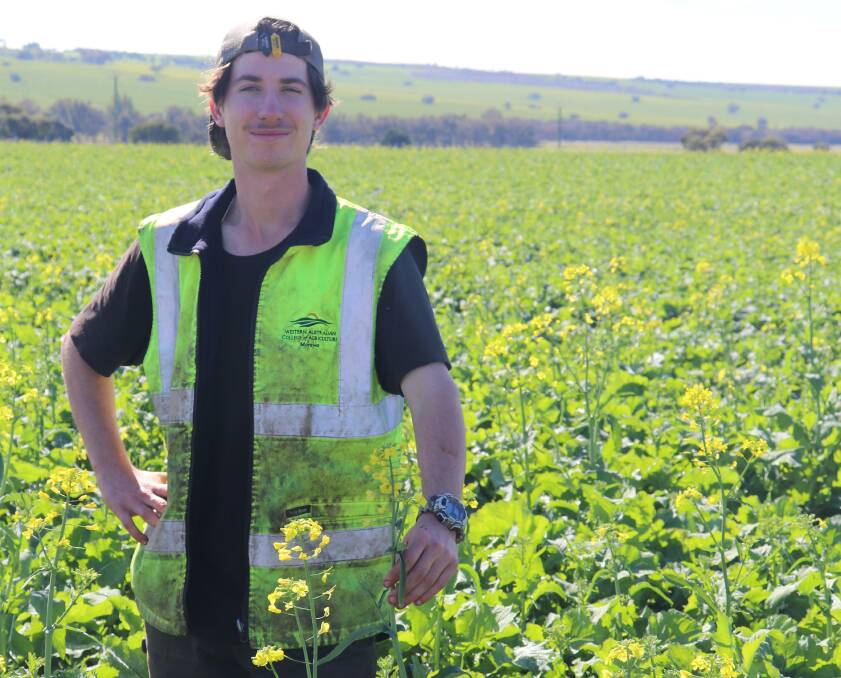  Eighteen year old young gun Sean Hanlon spent time growing up on his family farm at Bindoon and New Norcia before enrolling at the WA College of Agriculture, Morawa, for years 11 and 12. Photo by Toby Maxwell.