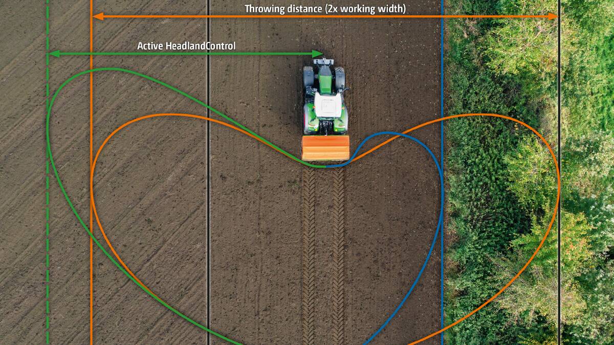 AMAZONE pushed the spreading accuracy of its ZA-TS twin-disc centrifugal-mounted spreaders to even new heights with a refinement called GPS-Switch section control technology. The system automatically controls the spreading pattern of the spreading discs when approaching headlands or operating in wedge-shaped paddocks.