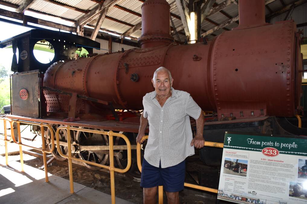  South West Rail and Heritage Centre volunteer Don Brett remembers seeing the Leschenault Lady in her days shunting grain along the old port jetty at Bunbury. Local business Piacentini & Sons has already undertaken the restoration of the locos coal tender and will sandblast other engine components in readiness for the 150th Rail celebrations later this year.
