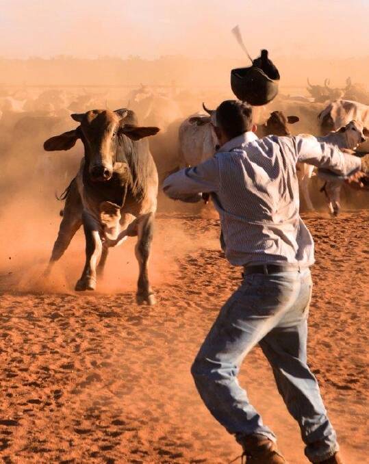 There were plenty of gasps around the room when this photo entered by Westcoast Rural WA real estate manager Peter Storch of cattle mustering action at Yinnetharra station, Gascoyne, was displayed on the big screen.