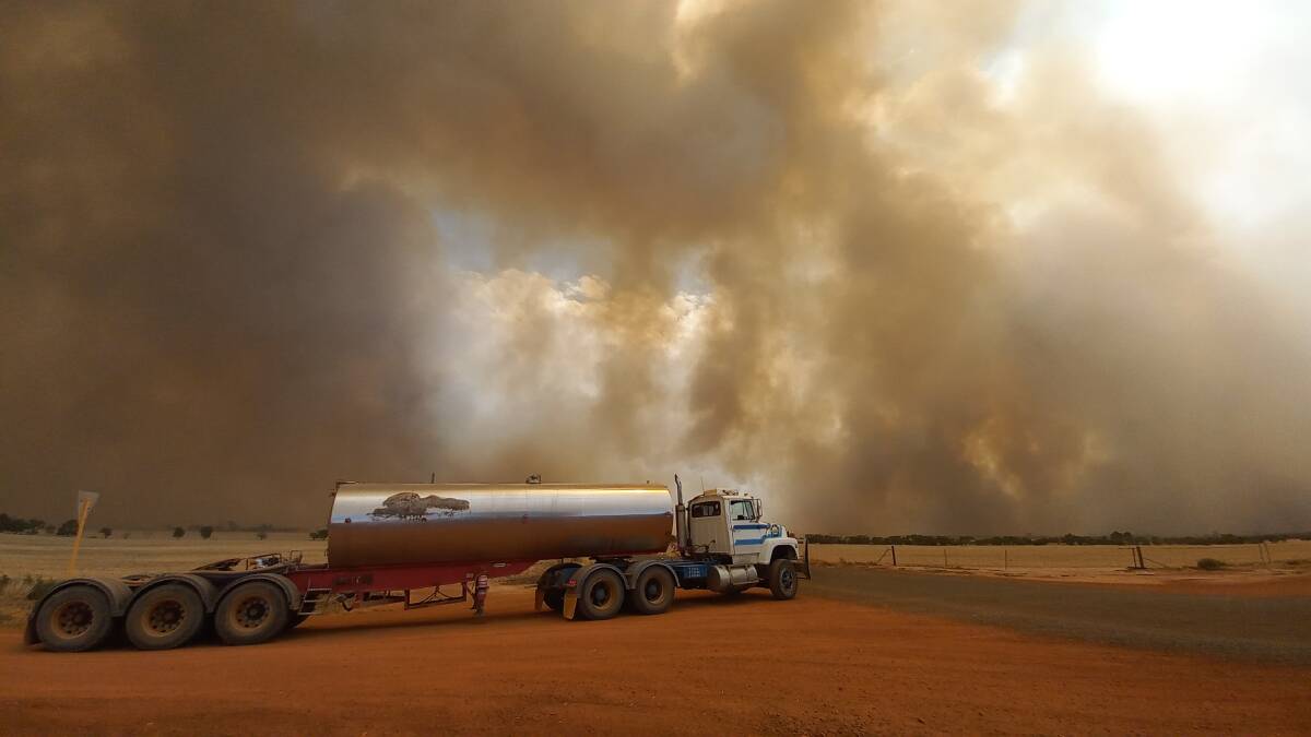The recent Wheatbelt fires were devastating. Photo by Geoff Fisher, Gorge Rock.