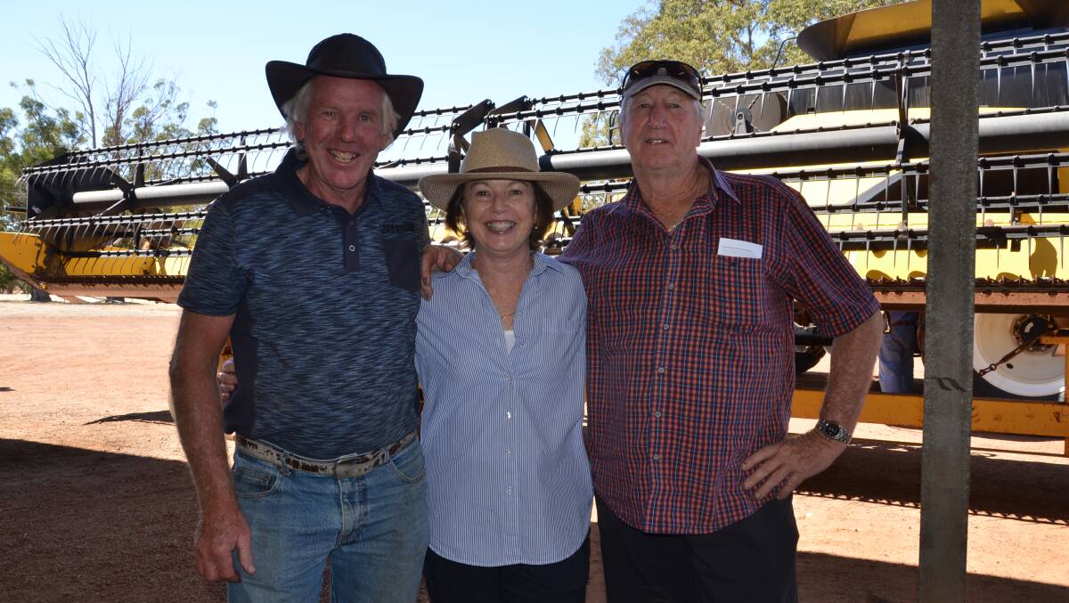 Gary Cowcher (left), Williams, Wendy Hogg, wife of vendor Kennedy Hogg and soon to become a Dunsborough resident and Des Lavender, Williams.