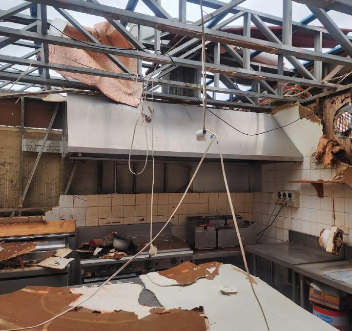 The damage was severe at the Pardoo Roadhouse after last week's cyclone. Photo from Pardoo Roadhouse Facebook page.