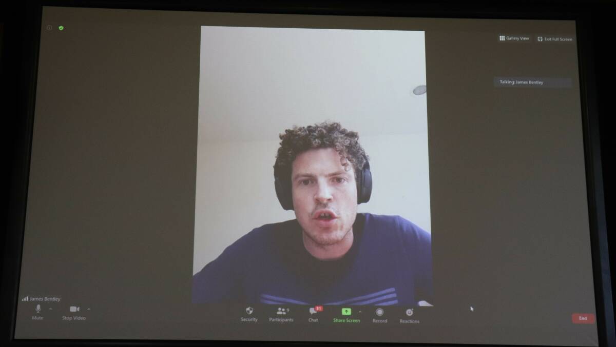 National Australia Bank natural value associate director James Bentley joined the WAFarmers AgZERO 2030 meeting by Zoom.