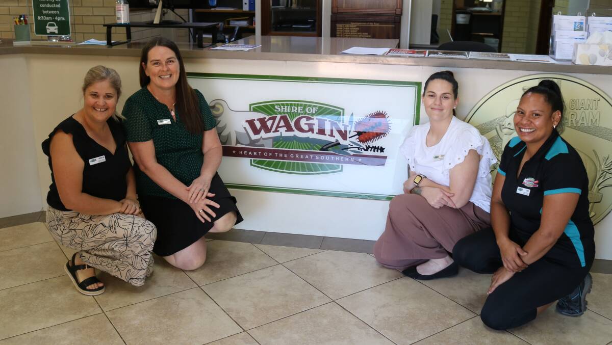 Wagin Home Care co-ordinator Kristie Johansson (left), manager Robyn Flett, finance officer Kasey Pearce and support worker Judy Durante.