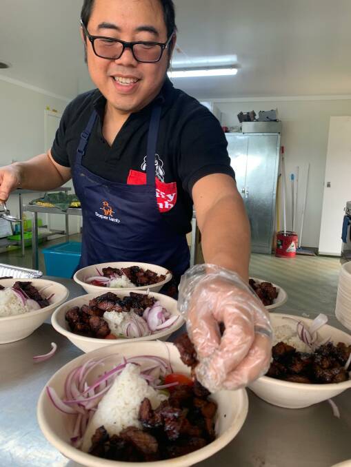  Those attending the field day were served up a succulent treat of Dorper Lamb prepared by award winning chef, Tony Darwinto Fluffy Lamb.