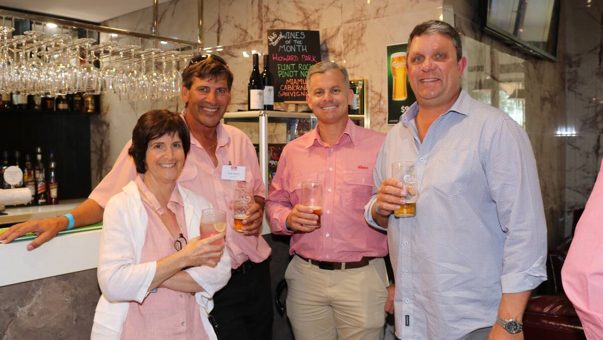 Northam representatives Michelle Allardyce and Dale West joined Will Morris, Merredin and Simon Thomas, Albany, for a pre-dinner drink.