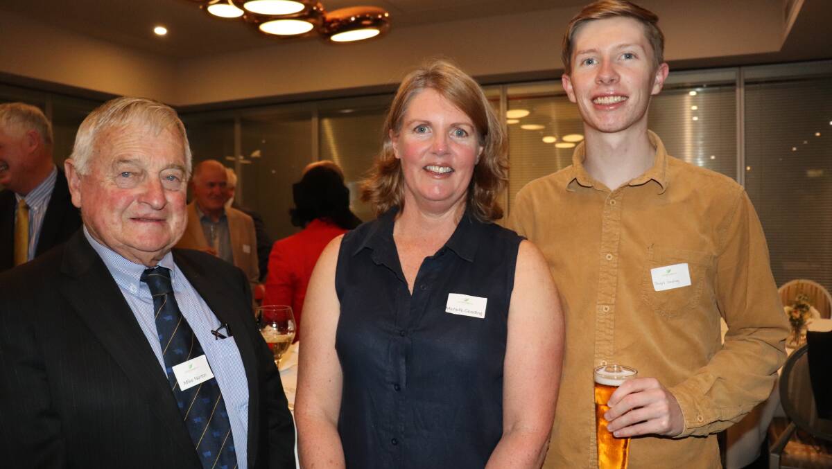  SafeFarm WA's chairman Mike Norton (left), Capel, caught up with the organisation's first project officer Michelle Gooding, Darkan and her son Joseph.