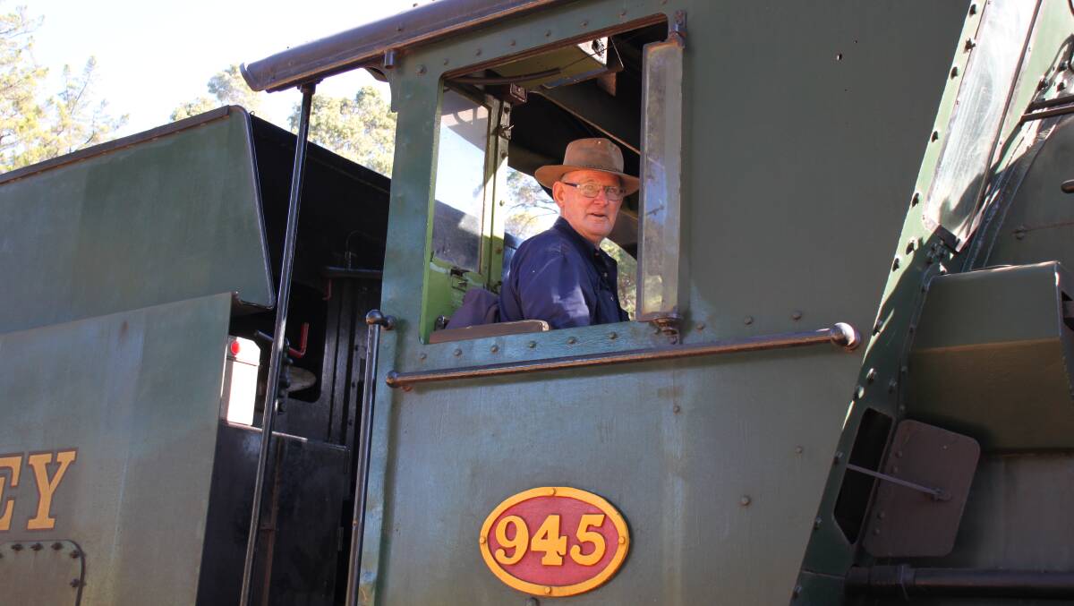 When Farm Weekly visited on a Sunday, Brian Henderson was the driver of the steam train.