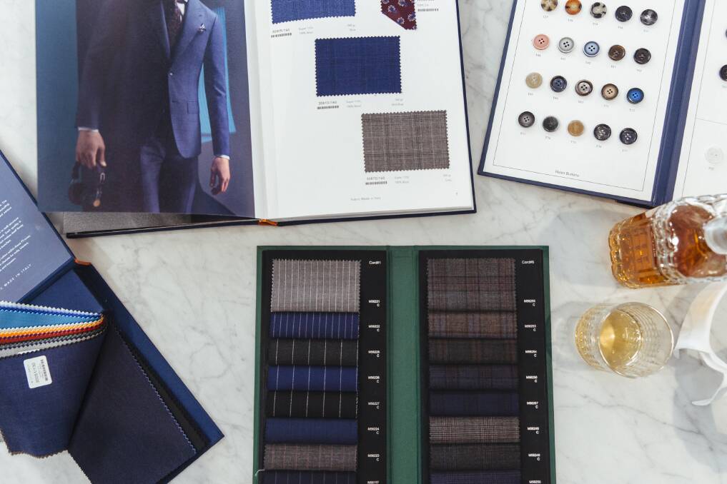 At the showrooms, customers are able to enjoy a beer, wine or whiskey and work with a style consultant to create a perfect garment in terms of design, fabric and measurements.