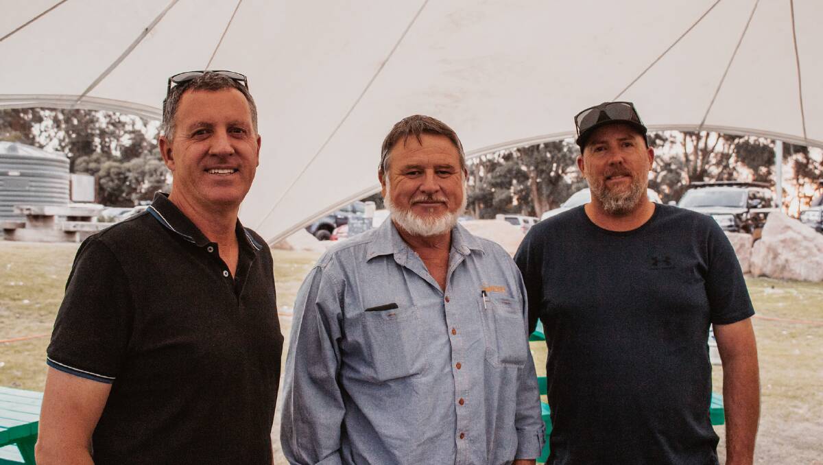 Rod King (left), Cascade, Dan Sanderson, Grass Patch and John Stead, Cascade.