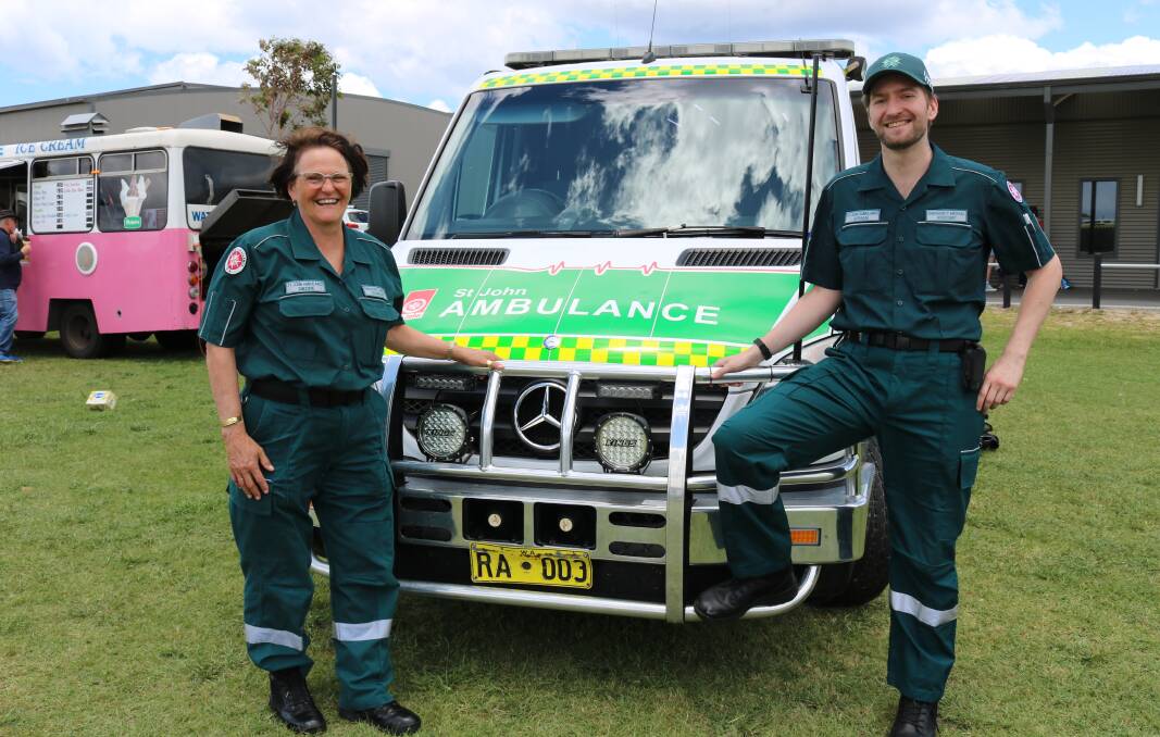  St John Ambulance volunteers at the Albany Spring Fair included emergency medical technician Diedre Trevenen and emergency medical assistant Ethan Bourke, both Albany.