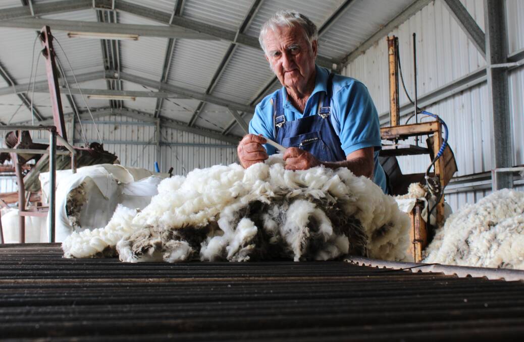 Tony Boyle, Walpole, will join an elite cohort of classers who have worked in the wool industry for 50 years.