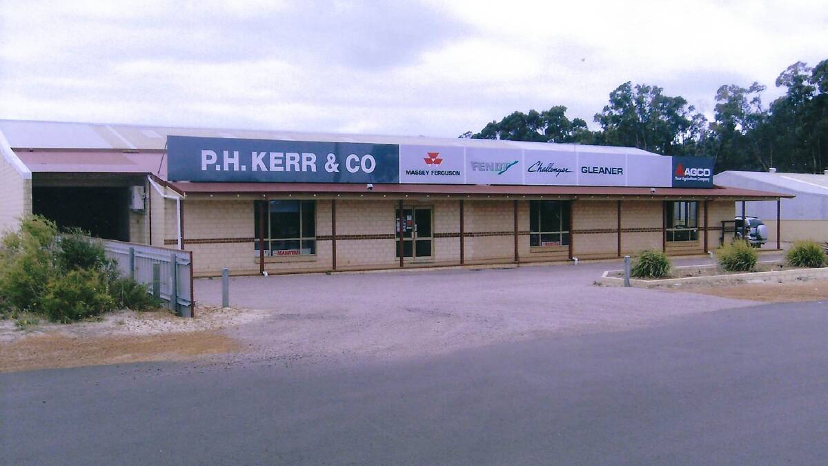 PH Kerr & Cos later premises in Esperance. It was sold to Agwest Machinery in 2017.