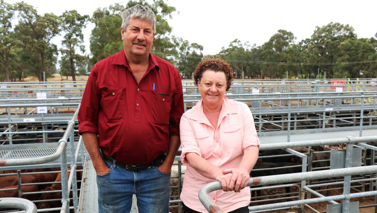  Lyndsay and Sue Forrest, Lowden, were at last weeks Elders Boyanup store sale looking for heifers and when the sale got under way they left Elders, Capel representative Alex Tunstill to do the bidding.