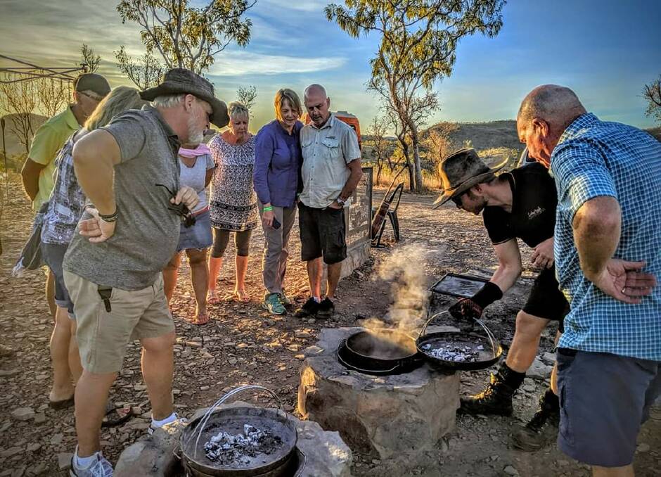  Mr Melville spent 12 months at Roy's Retreat which is located off grid in the East Kimberley mastering the camp oven cooking style.