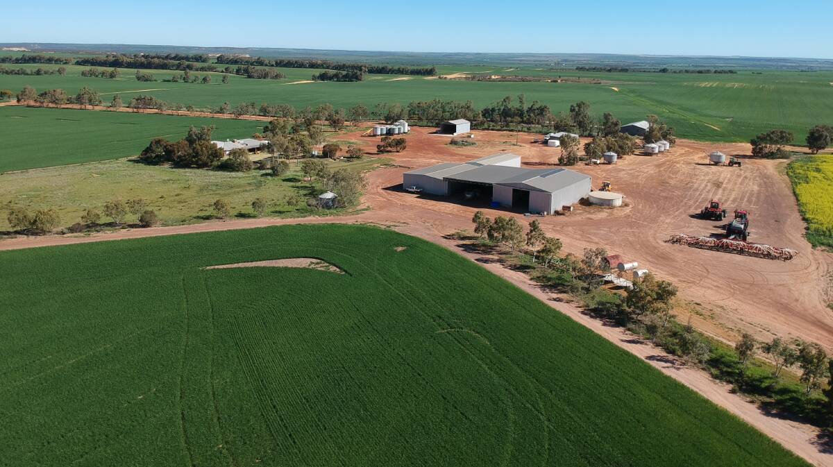 Farmland sales have set new price benchmarks across the State, including the sale of Sandsprings, Yandanooka. Photo: Nutrien Harcourts WA.