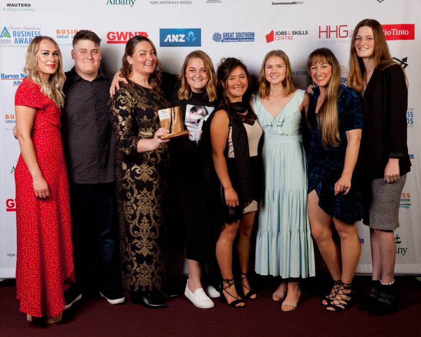 The Alkaline Cafe team won the Environment and Sustainability Business award at the Albany Chamber of Commerce and Industry (ACCI) Great Southern Business Awards earlier this month.